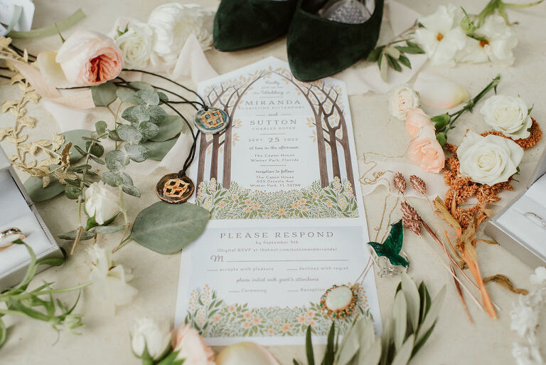 lord of the rings inspired wedding details