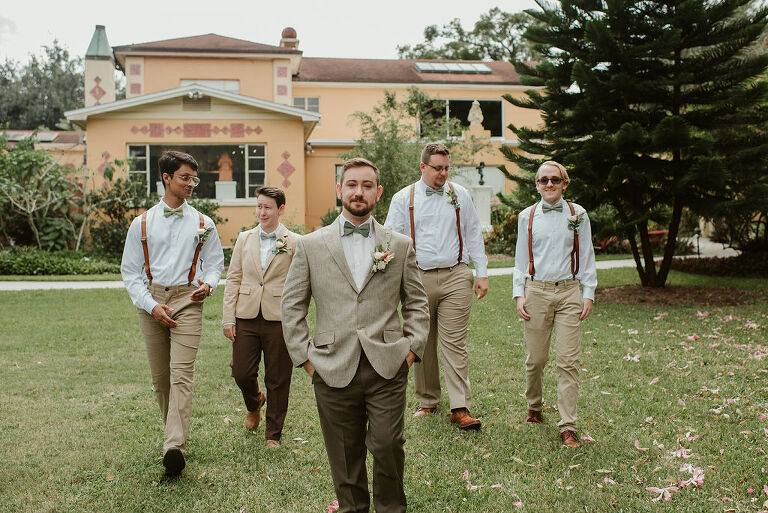 groom and groomsmen at The Capen House